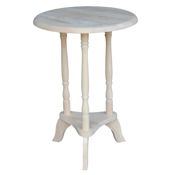 Round Plant Table, 15.9 in W X 15.9 in L X 22.4 in H, Wood, Unfinished, International Concepts, Mfr#: OT-601