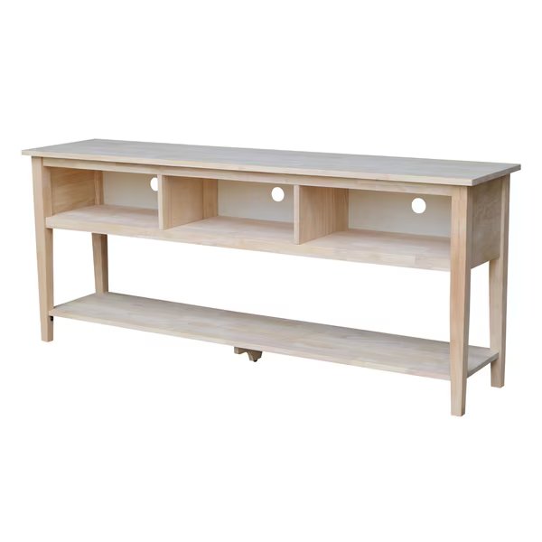 EnteRTAinment / TV Stand, 72", Unfinished, International Concepts, Mfr#: TV-8-72