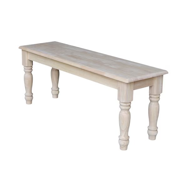 Farmhouse Bench, Unfinished, International Concepts, Mfr#: BE-47