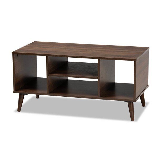 Linas Mid-Century Walnut Finished Coffee Table, Baxton Studio, Mfr#: 159-9862