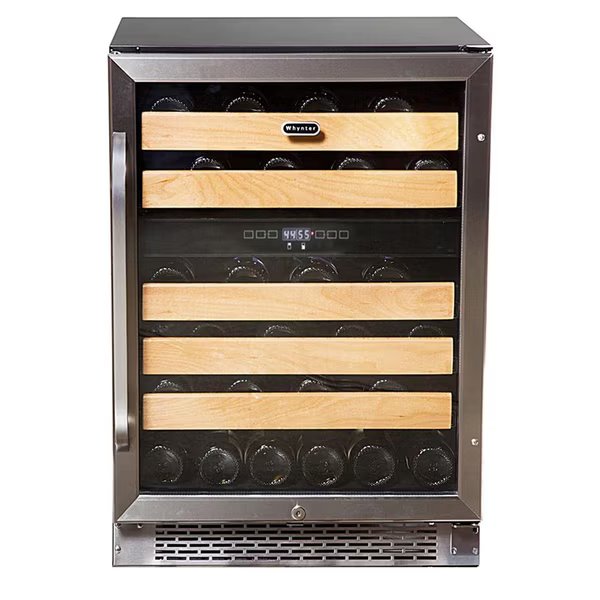 46 Bottle Dual Temperature Zone Built-In Wine Refrigerator, Whynter, Mfr#: BWR-462DZ