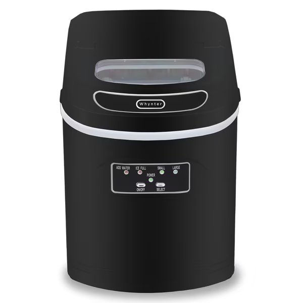 9-1/2" W X 13″ H X 14″ D Ice Maker, Ice Production Per Day: 27 lbs., Whynter, Mfr#: IMC-270MB