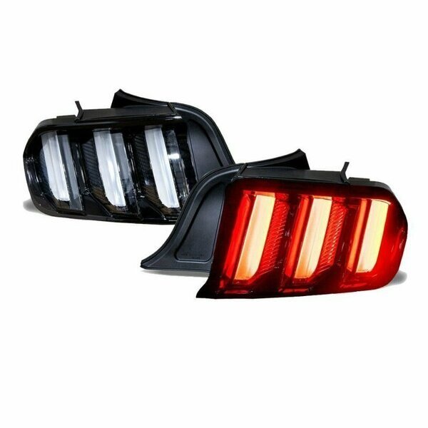 Tail Light With Sequential Turn Signal Glossy Black / Clear, Renegade, Mfr#: CTRNG0636-GBC
