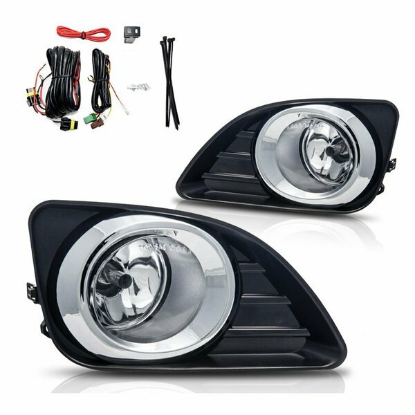 Fog Lights - Clear - Wiring Kit Included, Winjet, Mfr#: CFWJ-0227-C