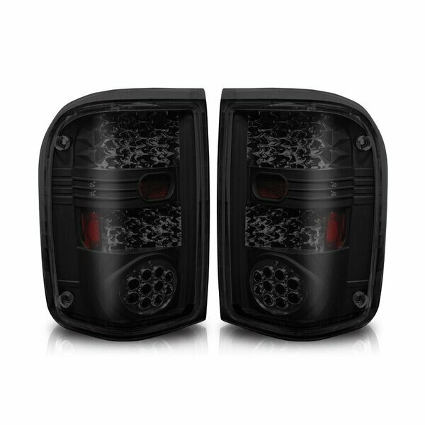 Led Tail Lights - Black / Smoke, Winjet, Mfr#: CTWJ-0021-BS