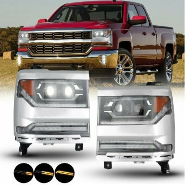 Dual Projectorsled Head Light Withled Sequential Turn Signal Set, Renegade, Mfr#: CHRNG0673C-GBC-SQ