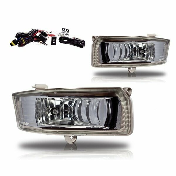 Fog Lights - Clear - Wiring Kit Included, Winjet, Mfr#: CFWJ-0075-C