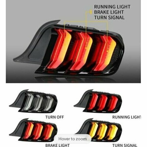 Sequentailled Tail Light - Glossey Black/Clear, Renegade, Mfr#: CTRNG0680-GBC