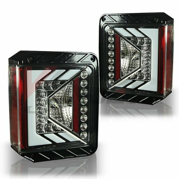 Led Tail Light - Glossy Black / Clear, Renegade, Mfr#: CTRNG0490-GBC