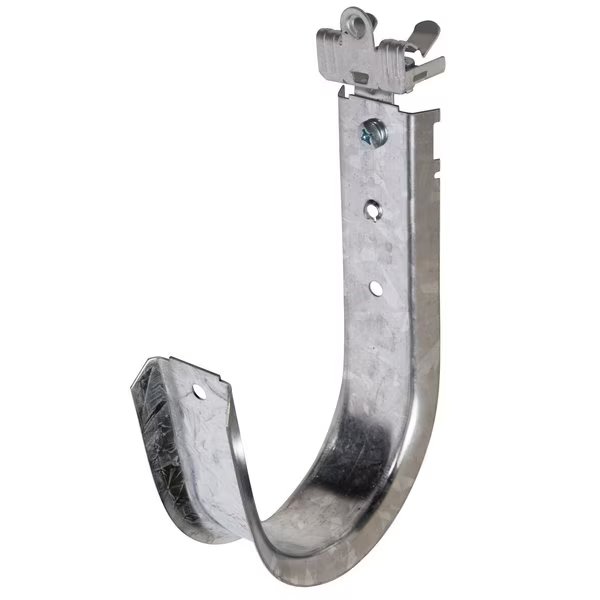4in. J Hook with Angle Clip & Hammer on Flange 5/16in. to 1/2in., 25PK, Winnie Industries, Mfr#: WJH64ACM58