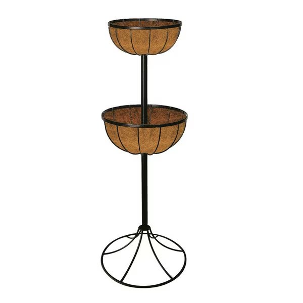 PLANTER 2 TIER BLK W/LINERS, Gardman, Mfr#: W22 R525X