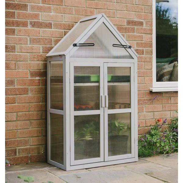 WOODEN GROWHOUSE DOVE GREY, Gardman, Mfr#: W22 R70200425