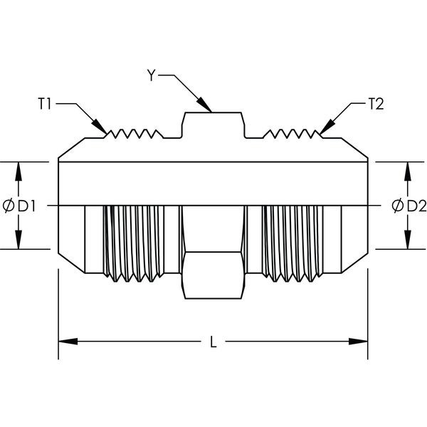 JIC Union Stainless Steel, World Wide Fittings, Mfr#: 2403X12X12SS
