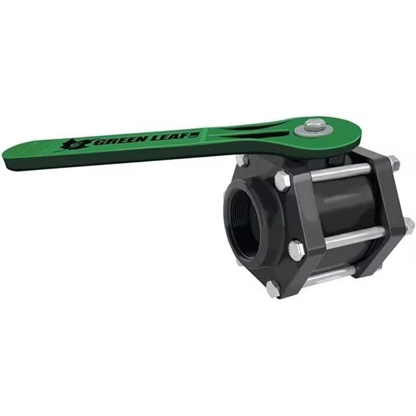 V300FP Ball Valve, 3 in Connection, Female NPT, 100 psi Pressure, Manual Actuator, Green Leaf, Mfr#: V 300 FP