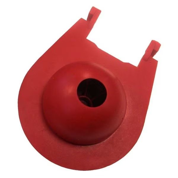Toilet Flapper, Specifications 3 in Valve Open, Rubber, Red, Korky, Mfr#: 3030BP