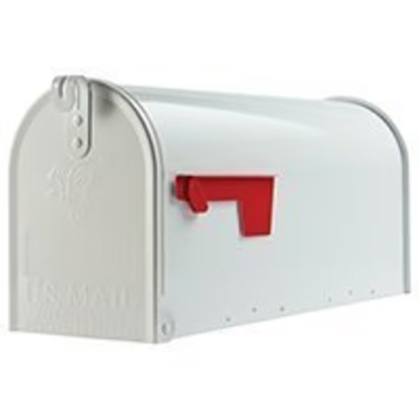 Gibraltar Mailboxes Elite E1100W00 Mailbox, 800 cu-in Capacity, Galvanized Steel, Powder-Coated, Gibraltar Mailboxes, Mfr#: E1100W00