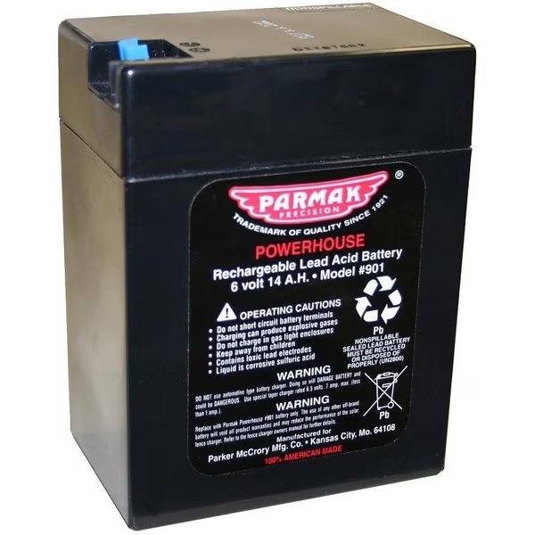 Gel Battery, Black, For DFSPLI Solar Powered Fencers, Parmak, Mfr#: 901