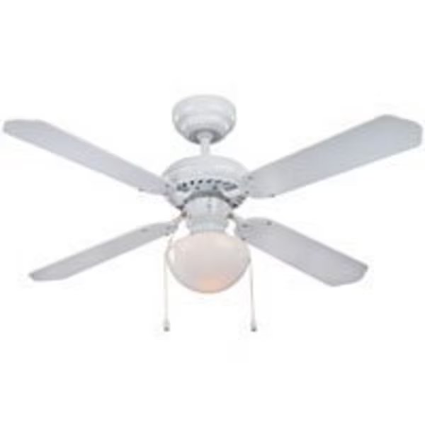 FAN CEIL 42IN4BLD/1LT DNRD WHT, Boston Harbor, Mfr#: CF-78133