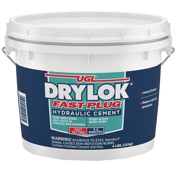 Fast Plug Series 00 Hydraulic Cement, Gray, Powder, 4 lb, Ugl, Mfr#: 917
