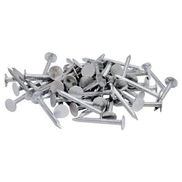 Roofing Nail, 7/8 in L, Steel, Electro Galvanized Finish, 11 ga, Pro-Fit, Mfr#: 132048