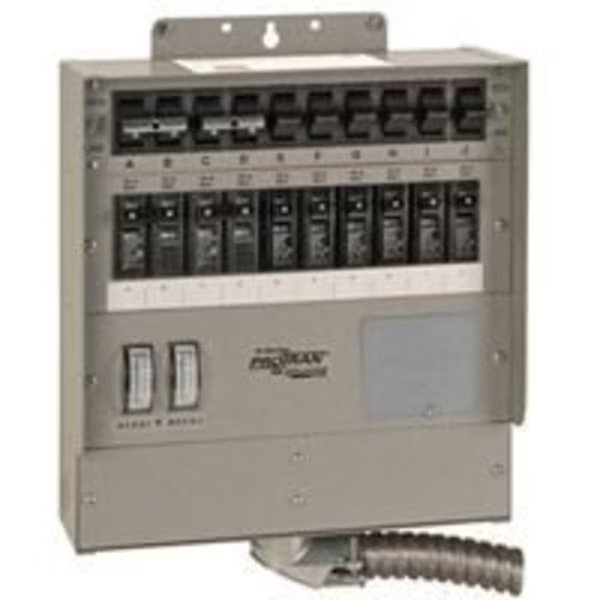 RELIANCE CONTROLS Pro/Tran 2 Series 510C Transfer Switch, 50 A, 120 V, 12,500 W, 1-Phase, Reliance Controls, Mfr#: 510C