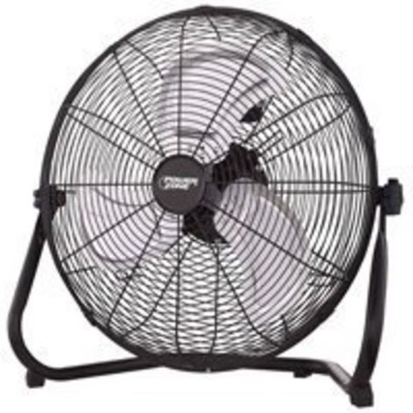 PowerZone CZHV18B Floor Fan, 18 in Dia Blade, 120 VAC, Black, Powerzone, Mfr#: LF-18