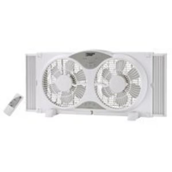 PowerZone BP2-9A Reversible Window Fan, 9 in Dia Blade, White, Powerzone, Mfr#: BP2-9A