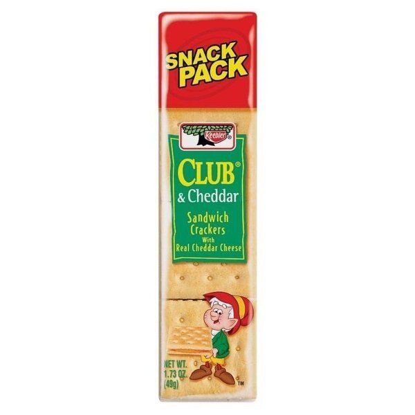 KCLUBC12 Sandwich Crackers, Club and Cheddar Flavor, 173 oz, Keebler, Mfr#: 432869