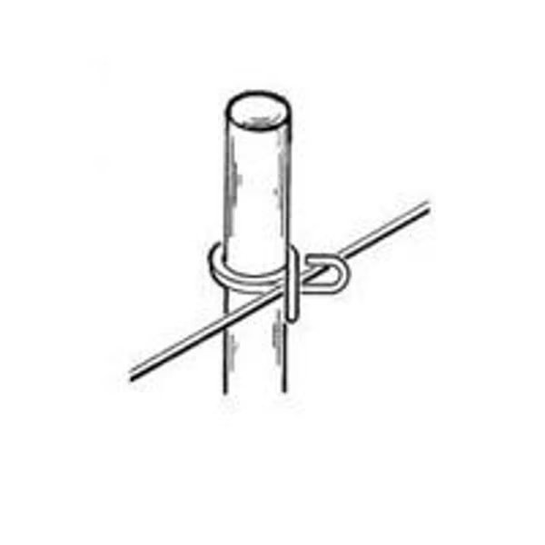 Rod Post, 60 in OAH, Fiberglass, Gray, Parmak, Mfr#: 706