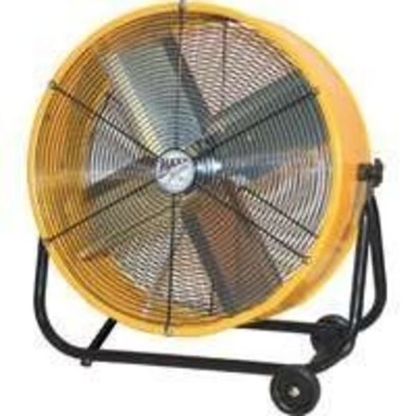 MaxxAir BF24TF Tilt Fan, 1750 to 3200 cfm, 120 V, Yellow, Maxx Air, Mfr#: BF24TFRED