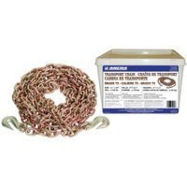 ANCRA 45881-10-20-SP Transport Chain Assembly with Clevis Hook, 4700 lb Working Load Limit, 5/16 in, Ancra, Mfr#: 45881-10-20-SP
