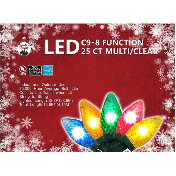 Christmas Light, LE 2 Fusible, LED Bulb, MultiColor Light, Santas Forest, Mfr#: 22557