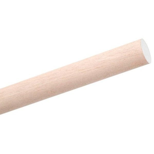 Dowel Rod, 12 in Dia, 48 in L, Birchwood, Waddell, Mfr#: 6708UB