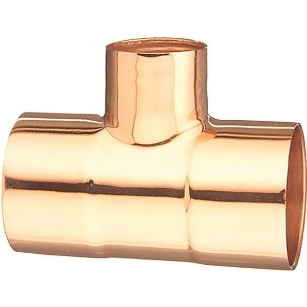 111R Series Reducing Pipe Tee, 1 x 1 x 12 in, Sweat, Copper, Epc, Mfr#: 32828