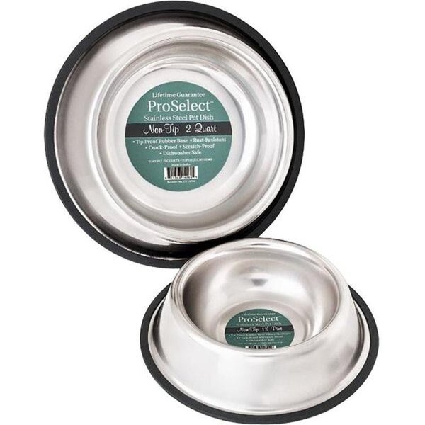 Pet Feeding Dish, L, 96 oz Volume, Stainless Steel, Gold, Hilo, Mfr#: ZW142 96/57696