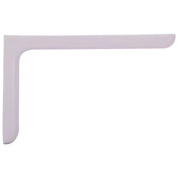 Designer Shelf Bracket, 132 lbPair, 10 in L, 534 in H, Steel, White, Prosource, Mfr#: 25226PHL-PS