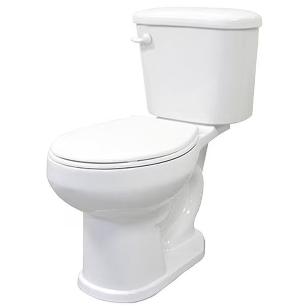 Toilet, Round Bowl, 128 gpf Flush, White, Cato, Mfr#: J0052011120