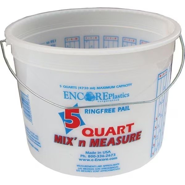 05166 Paint Container, 5 qt Capacity, Plastic, Encore Plastics, Mfr#: 1000853