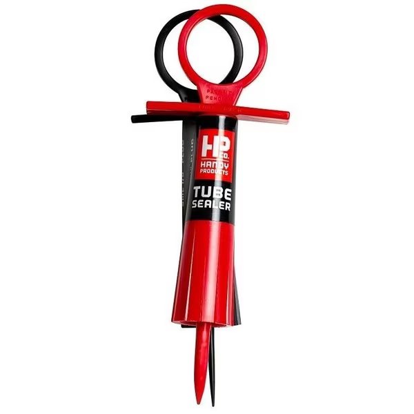 Tube Sealer, PlasticPolypropylene, BlackRed, Handy, Mfr#: 9302-CC