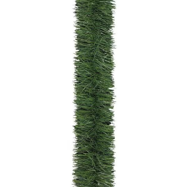 Garland, 15 ft L, PVC, Natural Green, Indoor, Holiday Trims, Mfr#: 3399075
