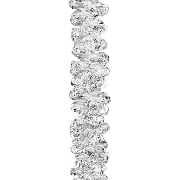 3686013 Garland, 12 ft L, PVC, SilverSnow White, Indoor, Holiday Trims, Mfr#: 3786013
