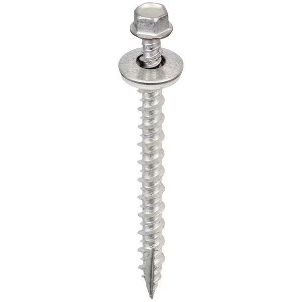 #14 Hex Head Cap Screw, Dacrotized 3 in L, Acorn International, Mfr#: SW-MW143G250