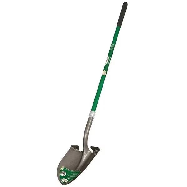 Shovel W/ 47 in L Ergonomic Fiberglass Handle, Landscapers Select, Mfr#: 34597