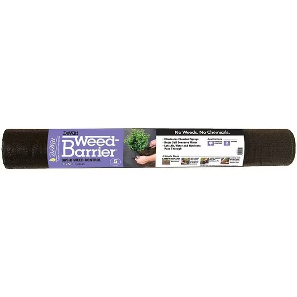 BARRIER WEED 5YR BLACK 3X50FT, Dewitt, Mfr#: DWB10350
