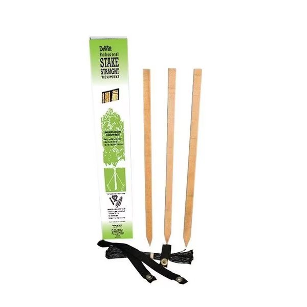 Tree Stakes Kit, 32 in L, Hardwood, Dewitt, Mfr#: PSS