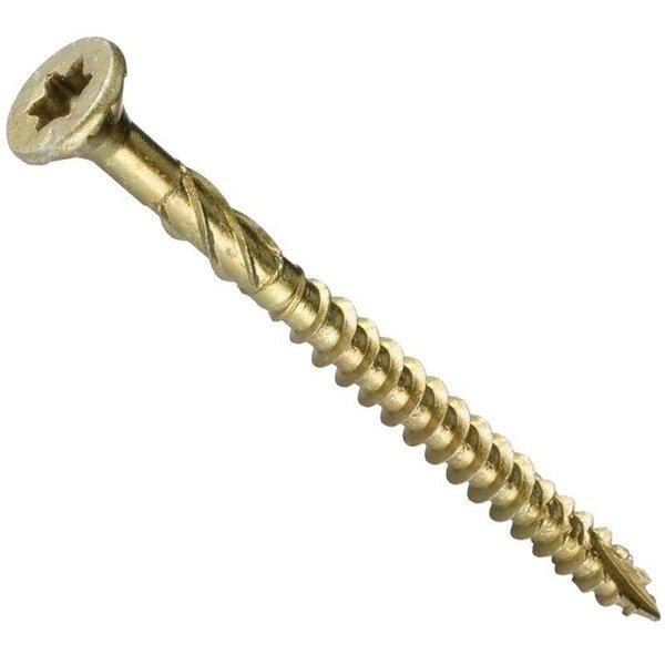 Wood Screw, #10, 4 in, Plain Steel, Grk Fasteners, Mfr#: 103141