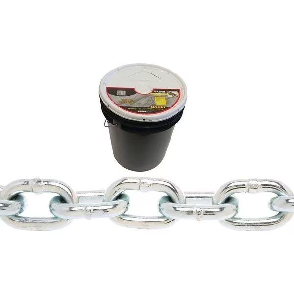 Proof Coil Chain, 14 in, 141 ft L, 30 Grade, Steel, Zinc, Baron, Mfr#: PC3014P