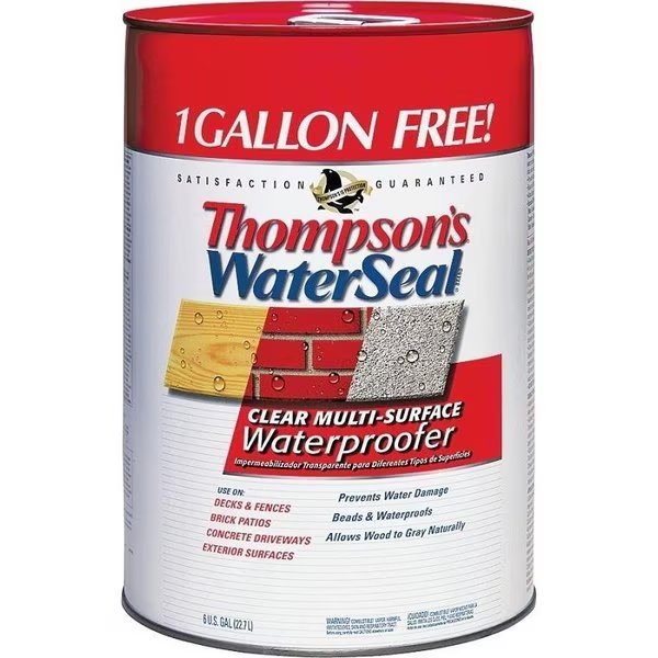 Waterproofer, Clear, 6 gal, Can, Thompsons Waterseal, Mfr#: TH.024106-06