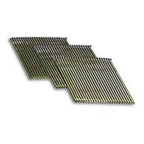 Collated Finishing Nail, 2-1/2 in L, 15 ga, Electro Galvanized, Brad Head, 33 Degrees, Pro-Fit, Mfr#: 603150
