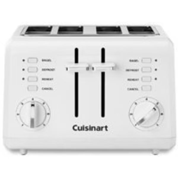 Cuisinart CPT-142 Electric Toaster, 120 V, 850 W, Plastic, White, Cuisinart, Mfr#: CPT-142P1